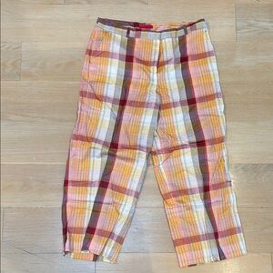 Multicolor Plaid Women’s Pants for beach or anytime!